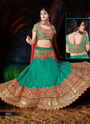 Green designer lehenga choli