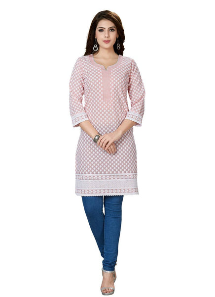 Light pink designer kurti