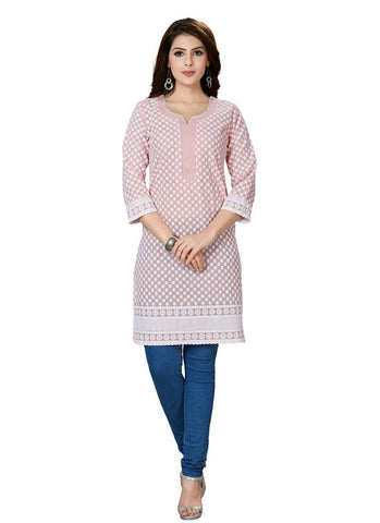 Light pink designer kurti