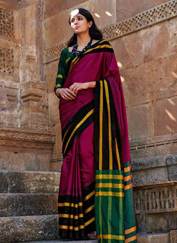 Purple saree - New India Fashion