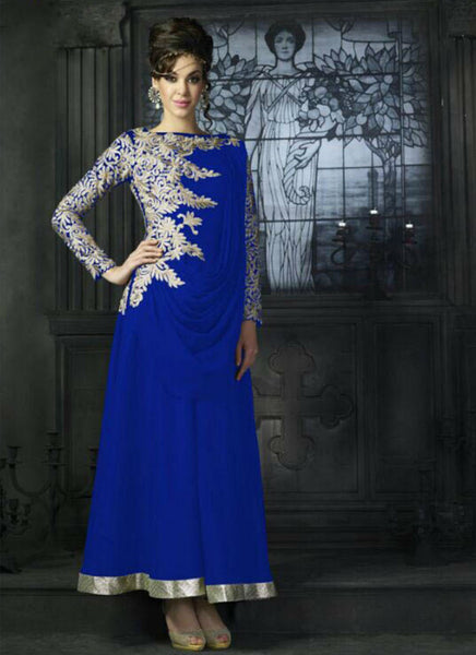 Blue salwar suit - New India Fashion