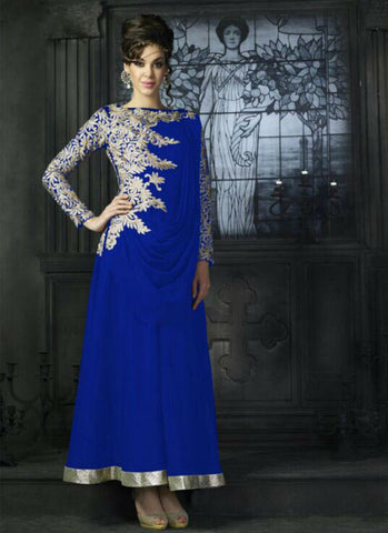 Blue salwar suit - New India Fashion