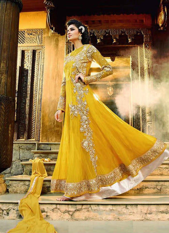 Yellow salwar suit - New India Fashion