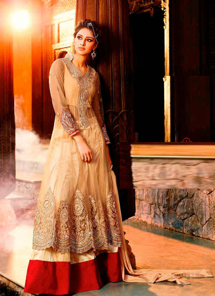 Golden salwar suit - New India Fashion