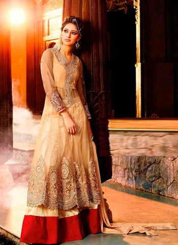Golden salwar suit - New India Fashion