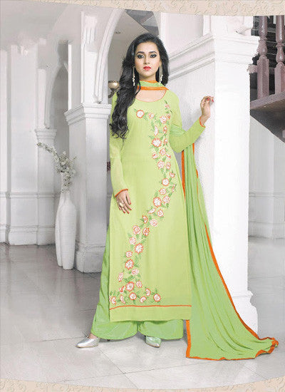Green salwar suit - New India Fashion