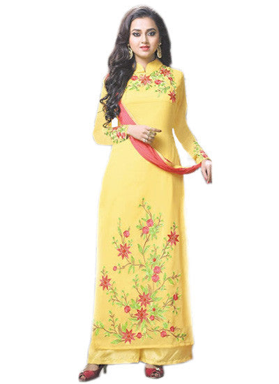 Yellow salwar suit - New India Fashion
