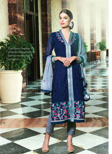 Blue Salwar Suit - New India Fashion