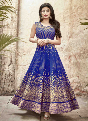 Blue  salwar suit - New India Fashion