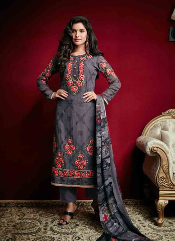 Brown designer dress - New India Fashion