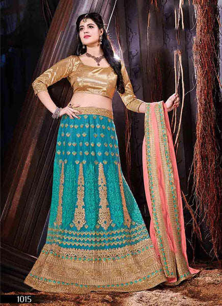 Sky Blue designer lehenga choli 