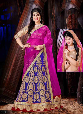 Royal Blue designer lehenga choli 