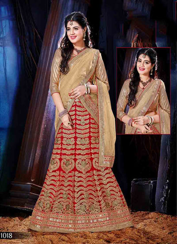 Red designer lehenga choli 