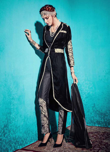 Black indowestern dress 