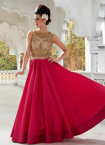 Pink designer gown 