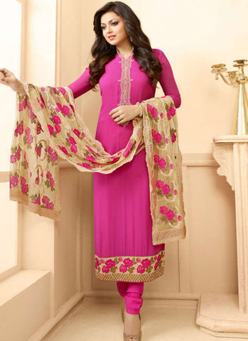 Rani pink churidar kameez - New India Fashion
