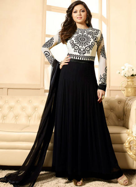 Black churidar  kameez - New India Fashion