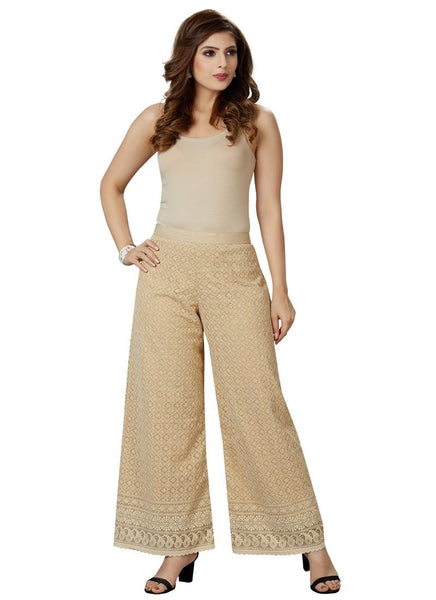 Biege designer palazo