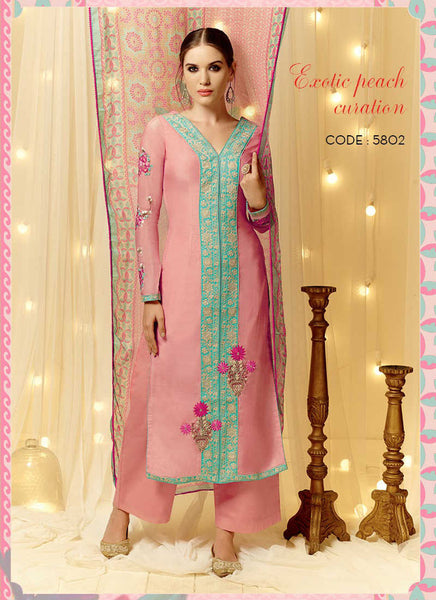 Peach salwar suit - New India Fashion