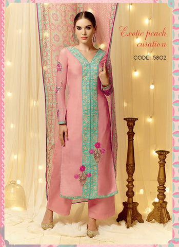 Peach salwar suit - New India Fashion