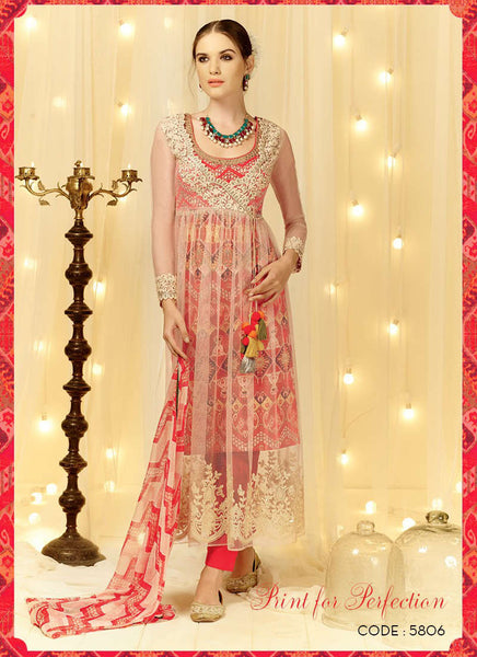 Peach salwar suit - New India Fashion