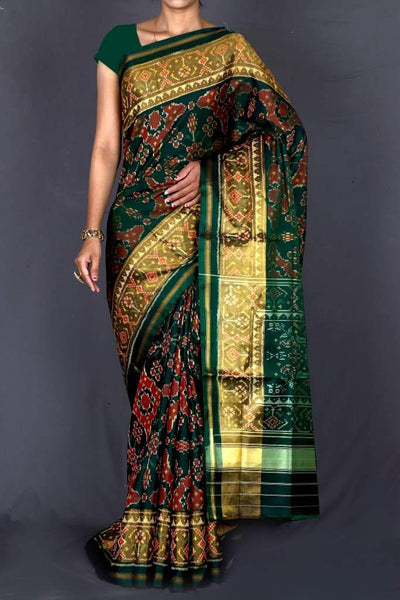 Dark Green ChhandiBhat Patola