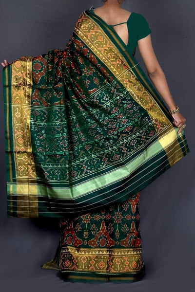 Dark Green ChhandiBhat Patola