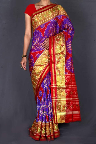 Chaab ma Hathi Patola Saree