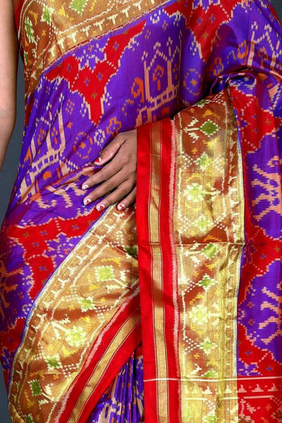 Chaab ma Hathi Patola Saree