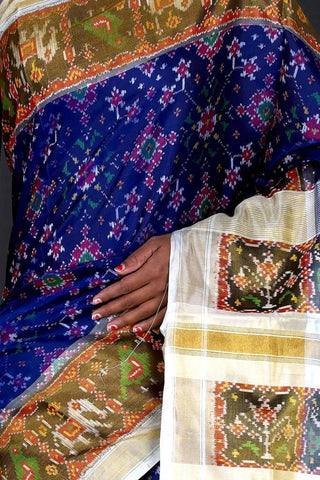 Exotic Navratna Patola in Single ikat