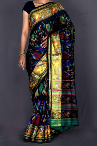 Patola saree in Black