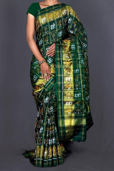 Patola silk saree in zari chex
