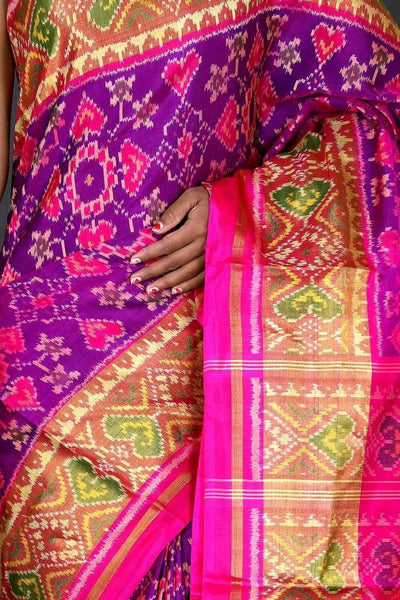 Vhoragaji Menakari Patola saree