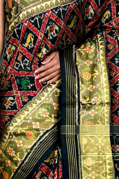 Black Narikunj Patola saree