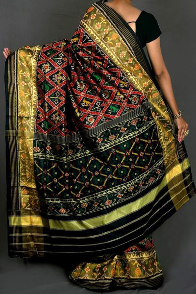 Black Narikunj Patola saree
