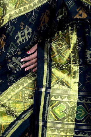 Rajkot Patola in black Narikunj