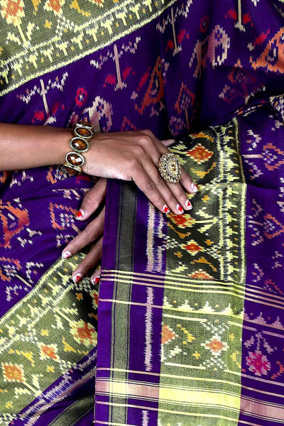 Purple Patola Saree