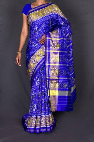 Blue Patola Saree