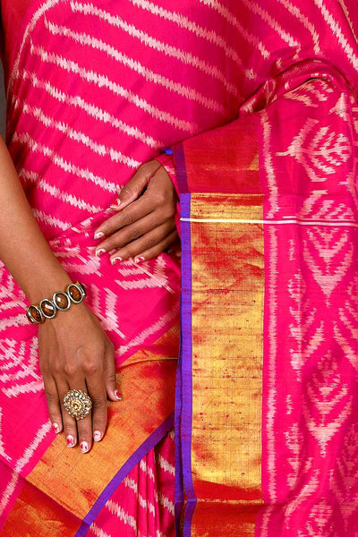 Pink Patola Saree