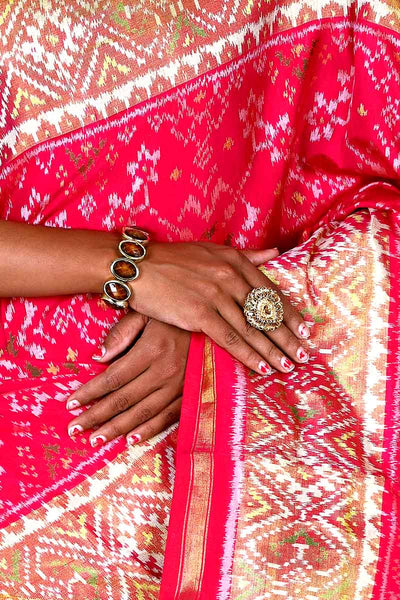 Pink Patola Saree