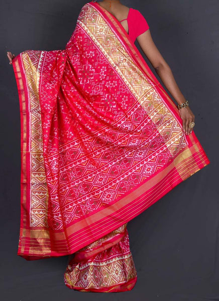 Pink Patola Saree