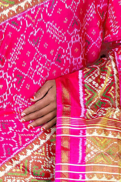 Pink Patola Saree
