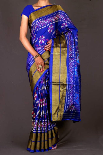 Dark Blue Fancy Patola Saree