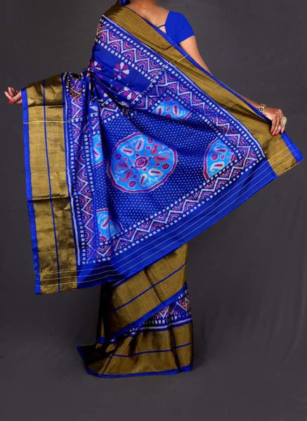 Dark Blue Fancy Patola Saree