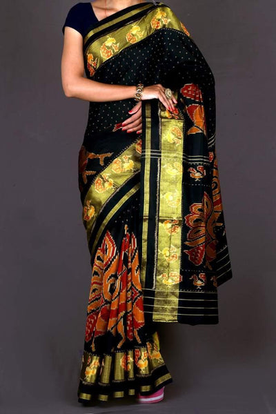 Black Scut Border Patoda Saree