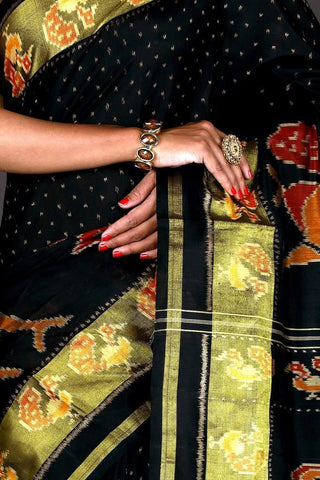 Black Scut Border Patoda Saree