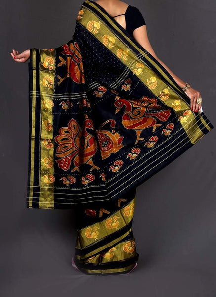 Black Scut Border Patoda Saree