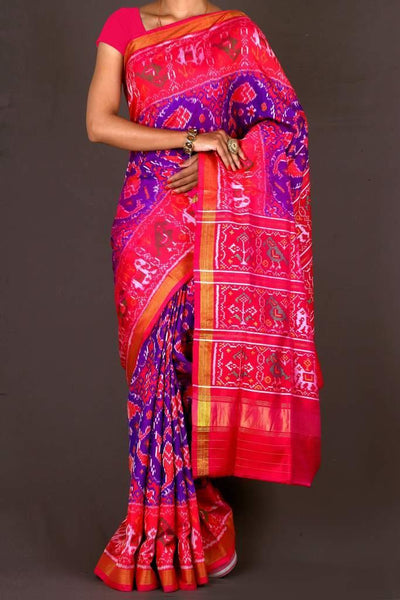 Single Ikat Patan Patola saree