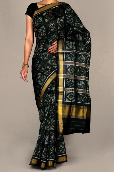 Black Bandhej style Patola Saree