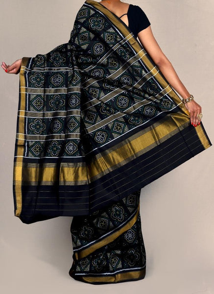Black Bandhej style Patola Saree